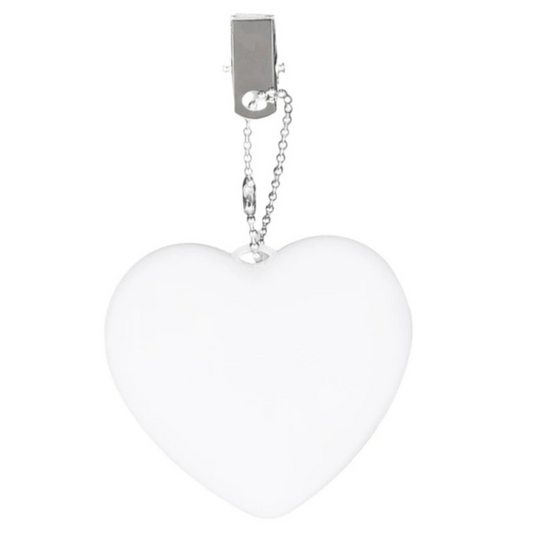 My Glow Charm:1pc. heart shaped LED clip on light